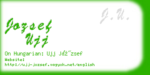 jozsef ujj business card